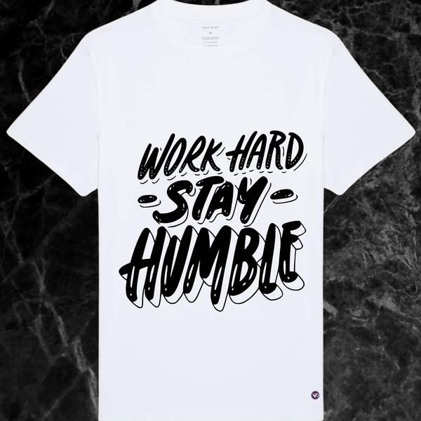 Work Hard 3D Typography Tee - Pairs One