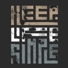Keep Life Simple Minimalist Tee - Pairs One